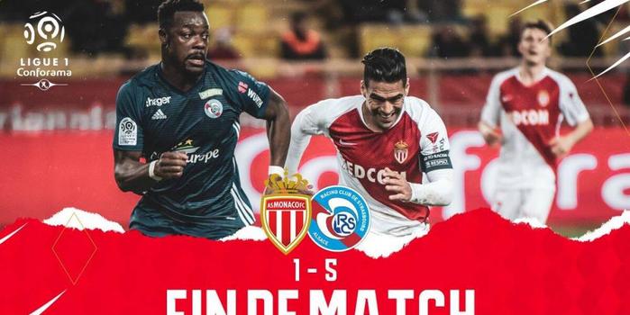  摩纳哥客场惨败斯特拉斯堡 防守漏洞遭诟病  